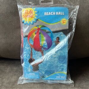 Sun Shine Inflatable Beach‎ Ball 35” RARE VINTAGE